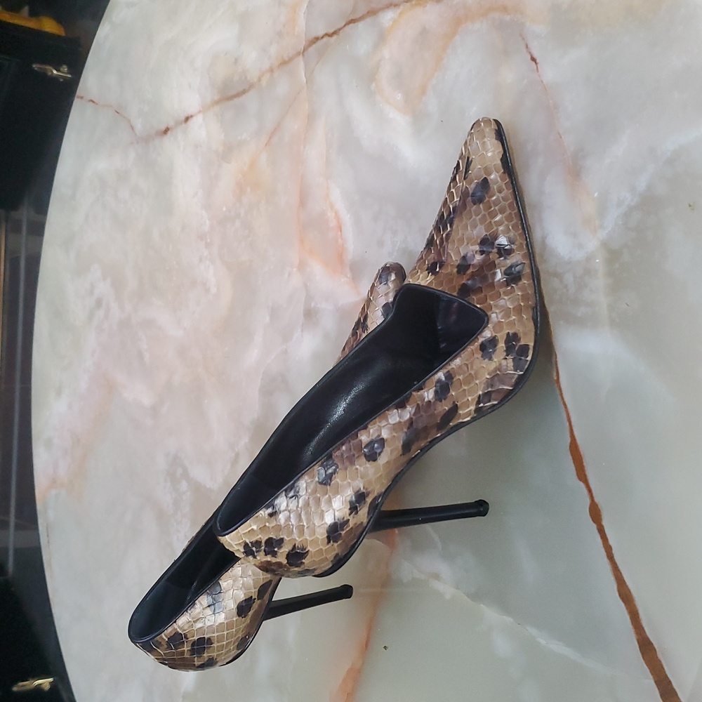 Taupe Snake Skin Stilletto HEELS